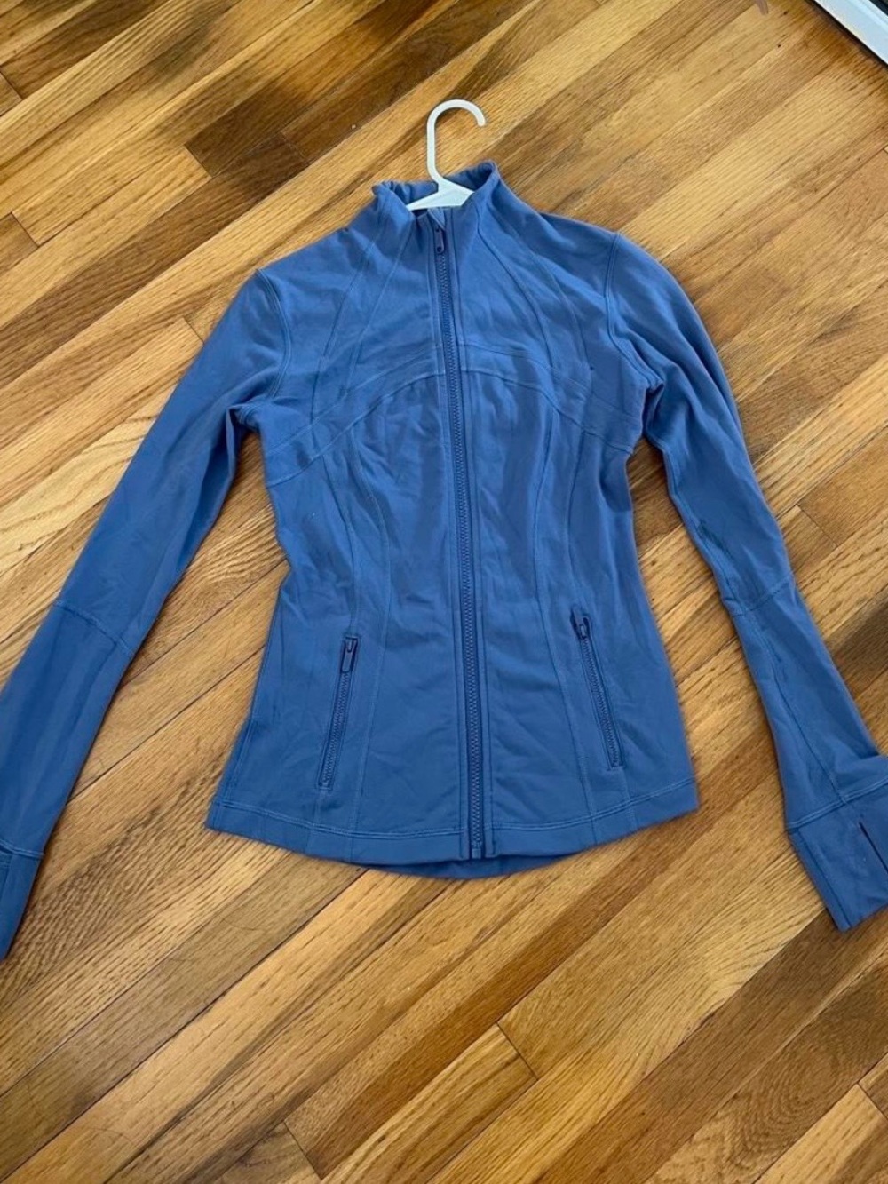 Lululemon Blue Define Women's Athletic Jacket Full Zip Size 4